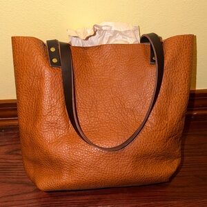 Chic Brown Leather Tote Bag Portland Leather Good